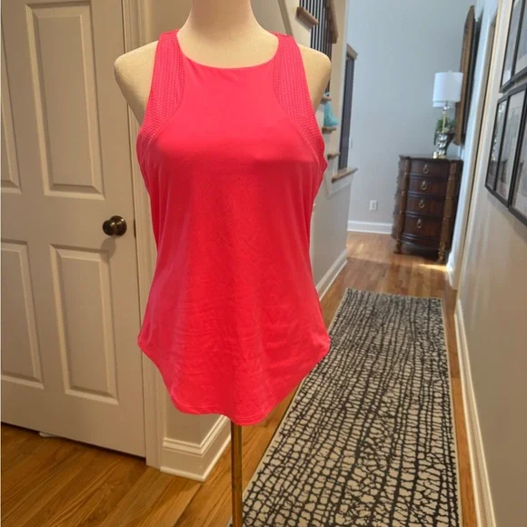 Spyder Women's Neon Pink/Coral Workout Top - Picture 1 of 10